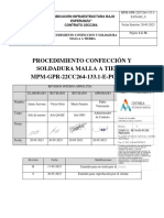 Procedimiento Confección Y Soldadura Malla A Tierra MPM-GPR-22CC264-133.1-E-PO-001 - 0