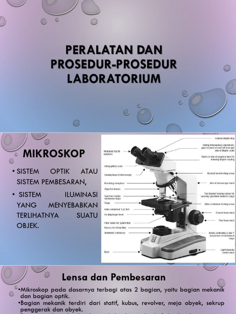 Teknik dan Perawatan Mikroskop Laboratorium | PDF