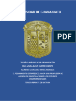 El Pesnamiento Estrategico - Hacia Una Propuesta de Agenda de Investigación en Los Estudios Organizacionales