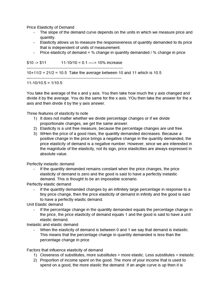 Economics Students: Demand Elasticity | PDF | Demand | Price Elasticity ...