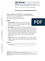 Cognitive-Behavioral Treatment of Avoidant - Restrictive Food Intake Disorder