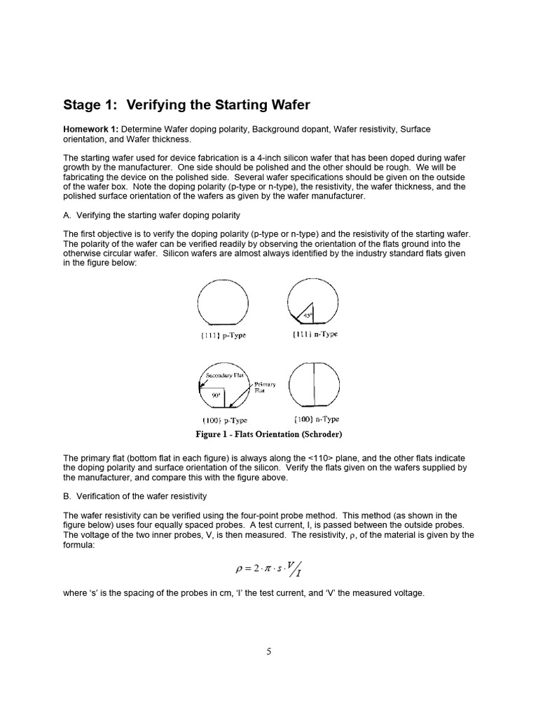 Vimp verifying the starting wafer pdf doping semiconductor