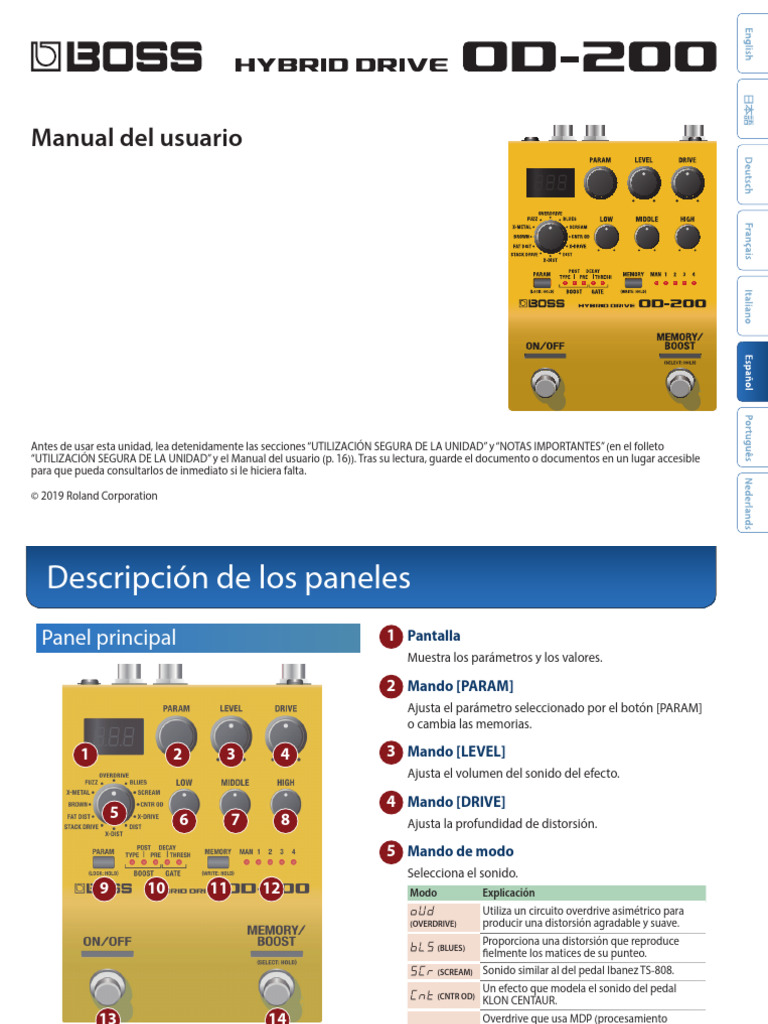 Od-200 Boss | PDF | USB | Ingeniería Informática
