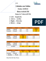 Calculos Con Tablas