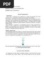 Resumo Sobre Escalas Termométricas