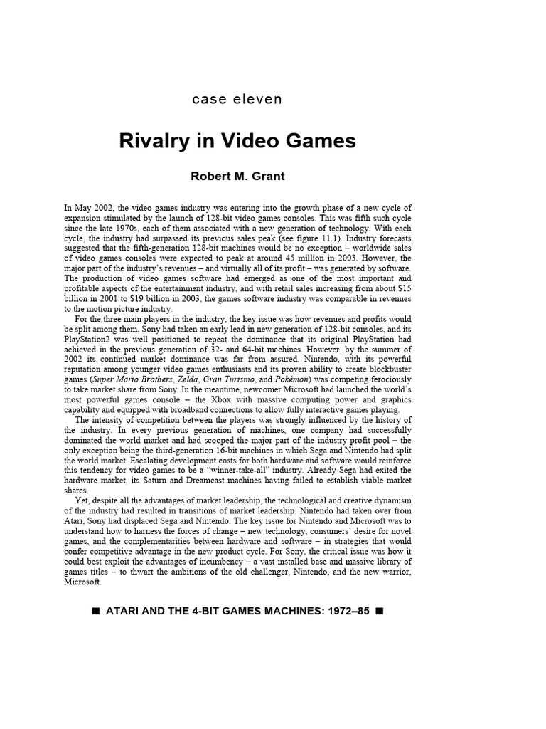 Rivalry in Video Games PDF