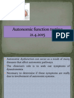 Autonomic Function Testing