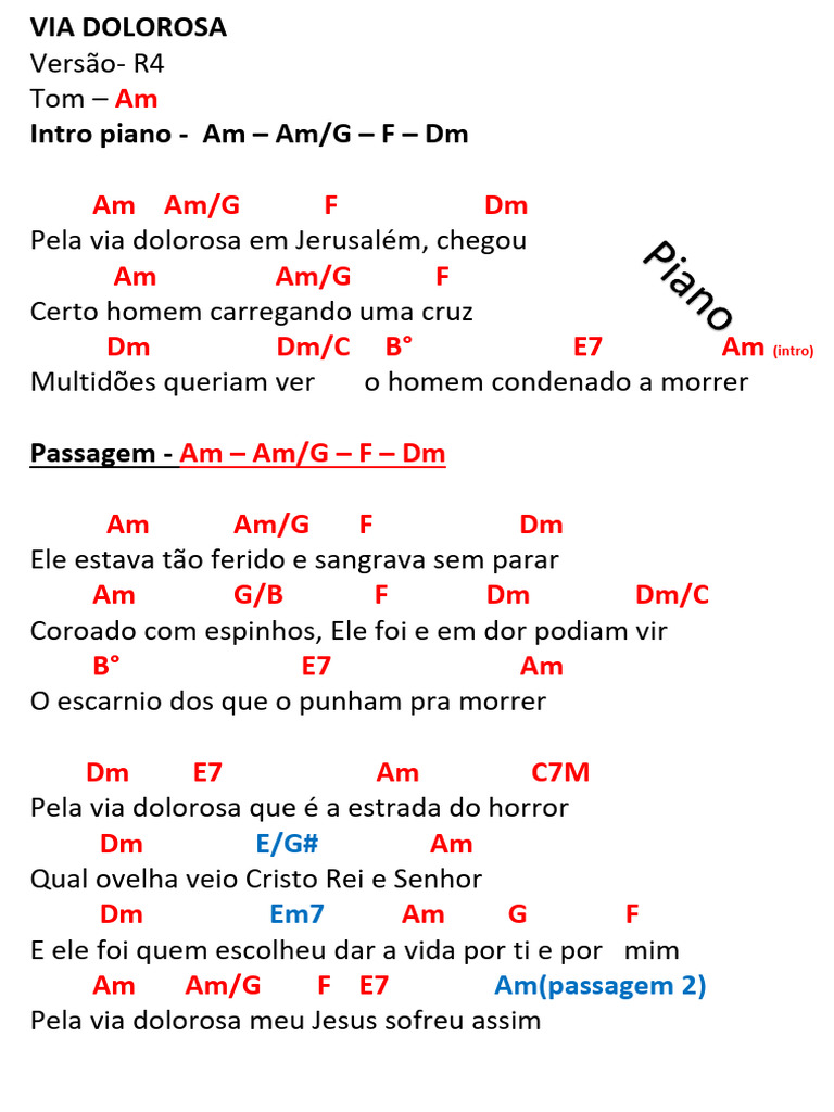 CIFRA Via Dolorosa PDF