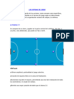 Sistemas de Juego Futsal