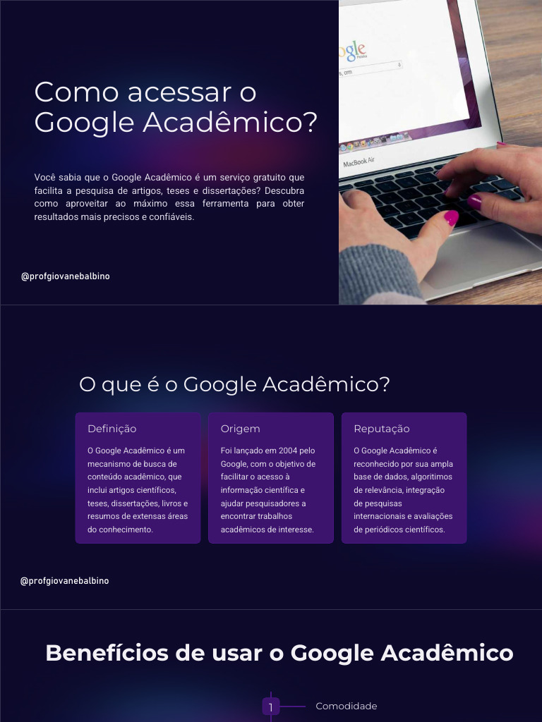 Como Acessar o Google Acadêmico | PDF | Carreira e Crescimento
