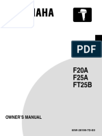 F20A F25A FT25B: Owner'S Manual