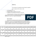 Diseño Experimental, Calculos y Graficos