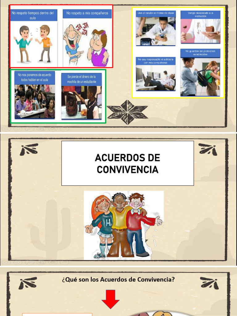 Acuerdos de Convivencia Escolar | PDF | Negocios | Relaciones ...