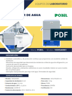 Destilador de Agua 8 L Sin Deposito Modelo 10DESA0081