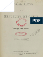 “Islas al Occidente de la Costa de Chile”, último capítulo de “Jegrafía Naútica de Chile” de Francisco Vidal Gormaz (1880)