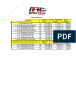 Tabela de Preços 07-21