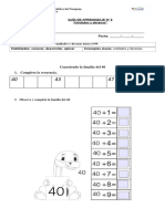 Guías Unidades y Decenas N°6