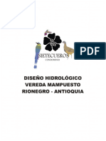 Estudio Hidrologico, Modelacion, Caracterizacion Condominio Siete Cueros
