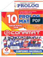 10° Concurso Nacional de Matemáticas Prologmática Final 2018