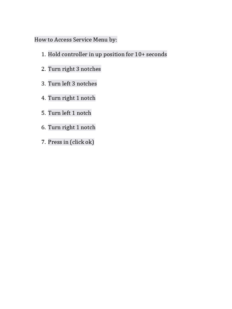 How to access idrive service menu pdf