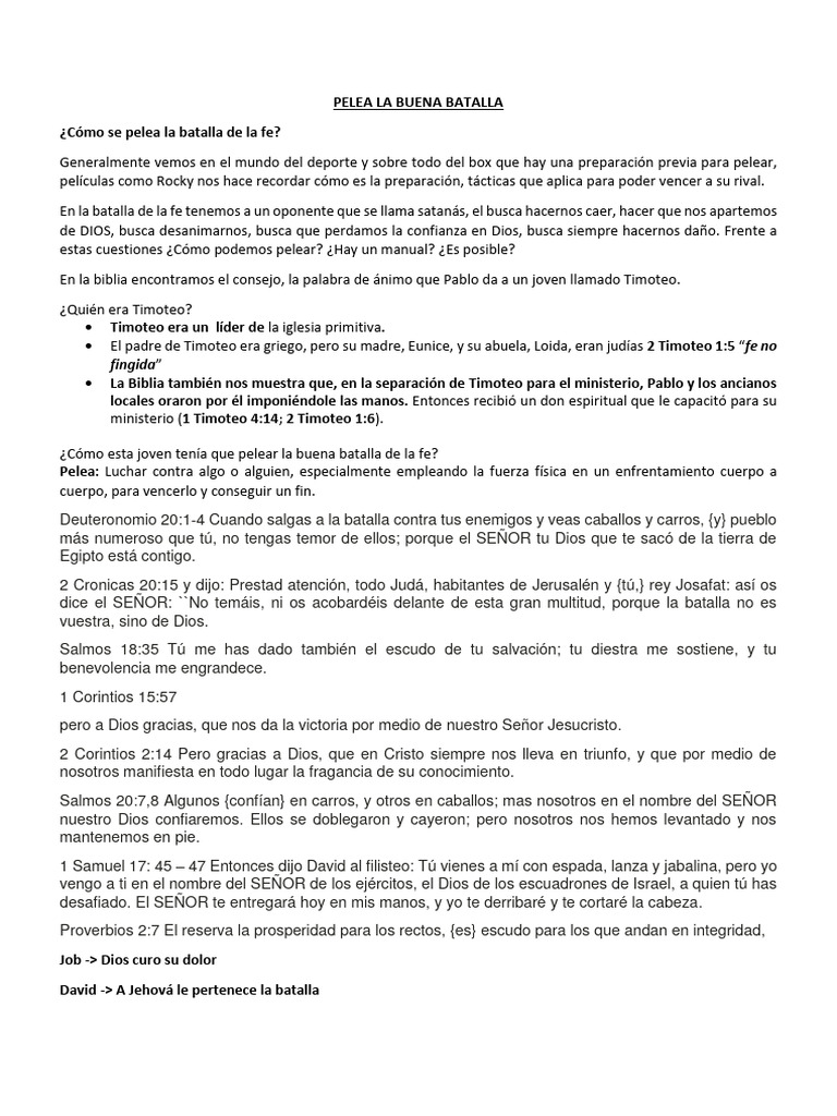 Pelea La Buena Batalla Pdf