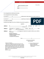 Arrete Avancement de Grade Modele Acte CGFP 2023