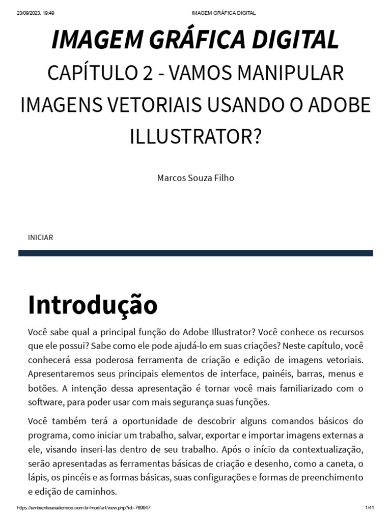Imagem Grafica - Unidade 2 | PDF | Adobe Illustrator | Adobe Photoshop
