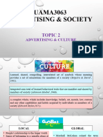 Topic 2 - Advertising and Culture