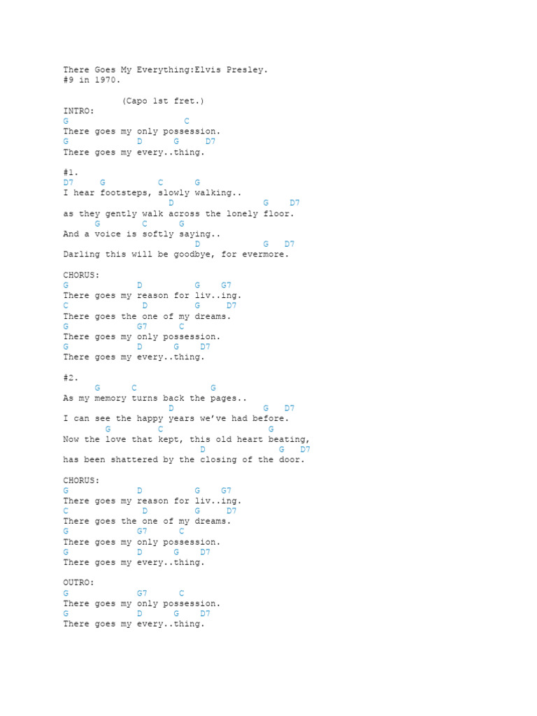 There Goes My Everything | PDF