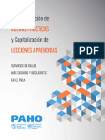 Sistematización de Buenas Prácticas y Capitalización de Lecciones Aprendidas Servicios de Salud Más Seguros y Resilientes en El TNCA