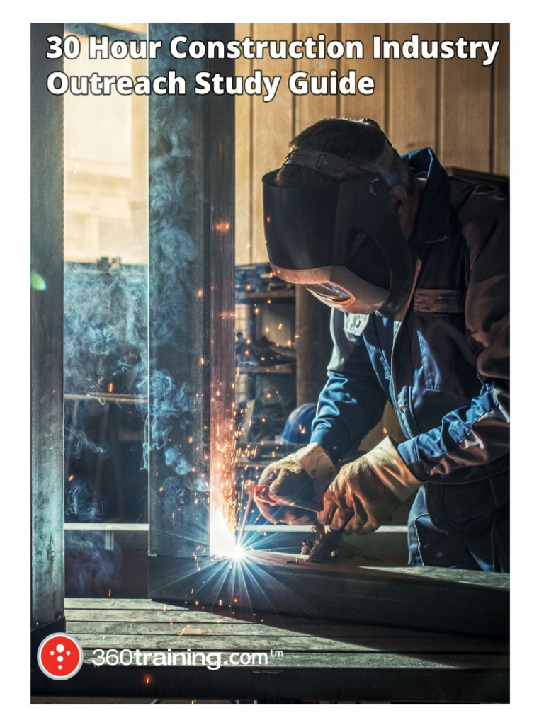 30 Hour Construction Industry Outreach Study Guide - 2021 | PDF ...
