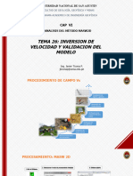 Tema 28 - Inversion de Velocidad y Validacion Del Modelo