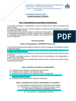 Revisão Sociologia 3º Bimestre