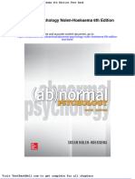 Abnormal Psychology Nolen Hoeksema 6th Edition Test Bank