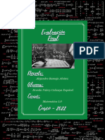 Matemática 0.1 - Evaluación Final