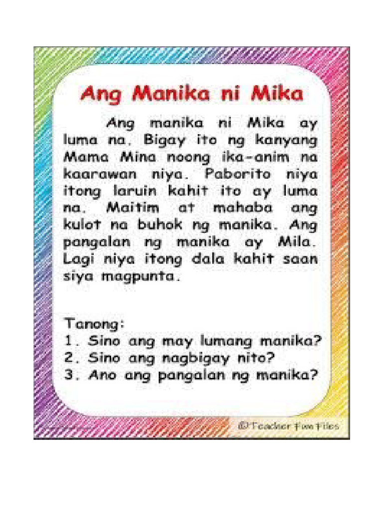 Maikling Kwento Collection | PDF