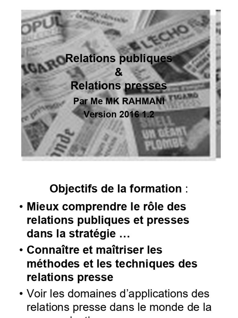 Stratégies des Relations Presse 2023 | PDF | Sciences sociales