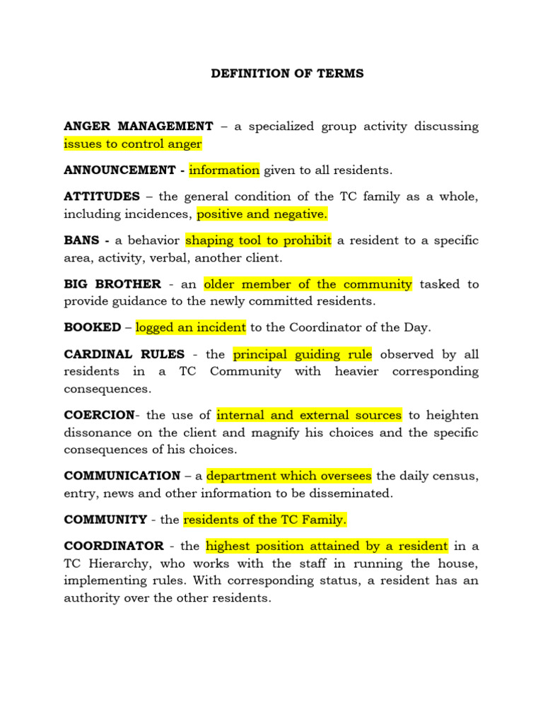 Definition of Terms in Chapter Ii PDF