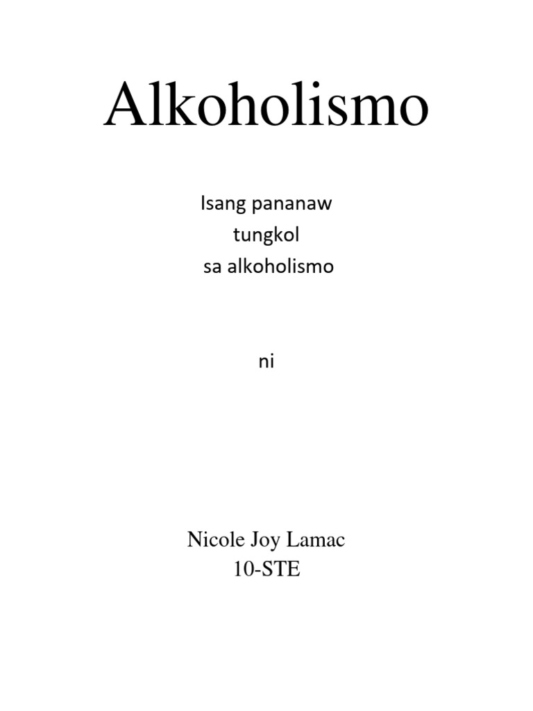 Alkohol is mo pdf