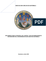 Reglamento para El Registro Uso Control y Baja de Bienes Muebles de Inventario de La Universidad de San Carlos de Guatemala