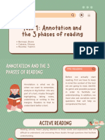 Task 1 Annotation and The 3 Phases of Reading