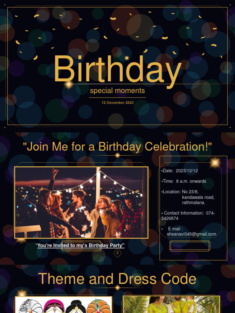 Birthday Invitation | PDF