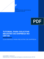 Tutorial para Solicitar Registro de Empresa No CRT-RJ