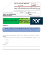 Evaluación Formativa de Mecanica de Fluidos Principio de Pascal y Arquímedes