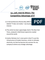 0 - Case Study - GE Dell Intel & Others - The Competitive Advantage of IT