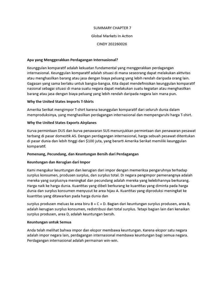 Summary Chapter 7 | PDF