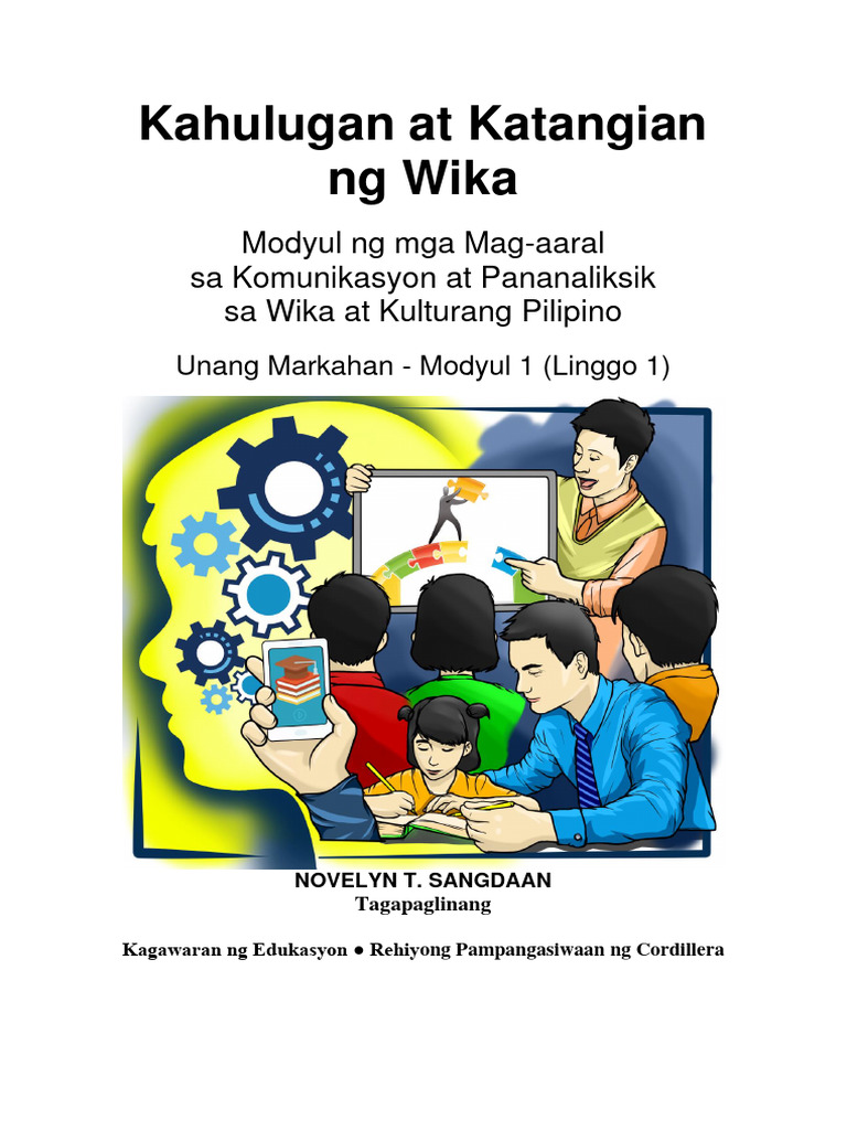 KomPan Q1 W1 Kahulugan-at-Katangian-ng-Wika Sangdaan MP V4 | PDF