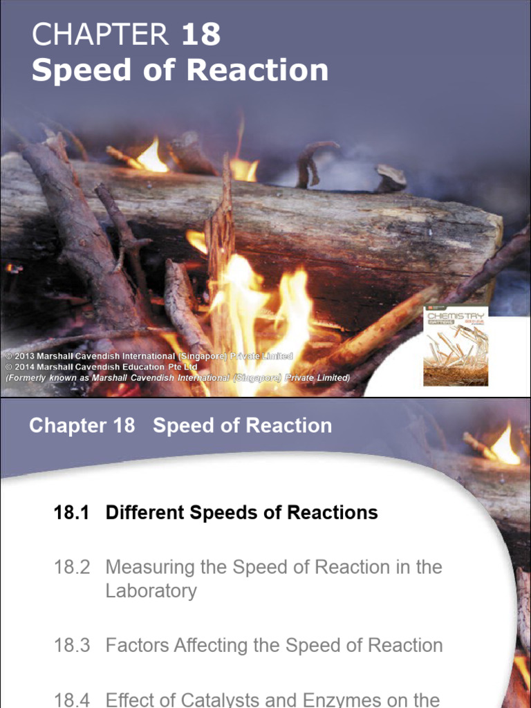 Chemistry Speed of Reaction Notes PDF Catalysis Chemical Reactions
