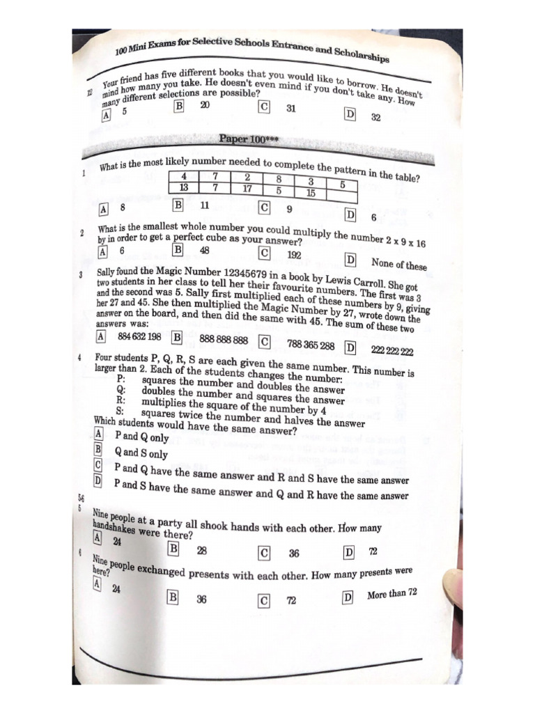 Many Diferent Selections Are Possible | PDF