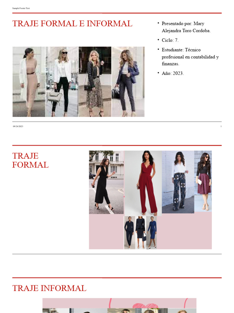 Traje Formal e Informal | PDF